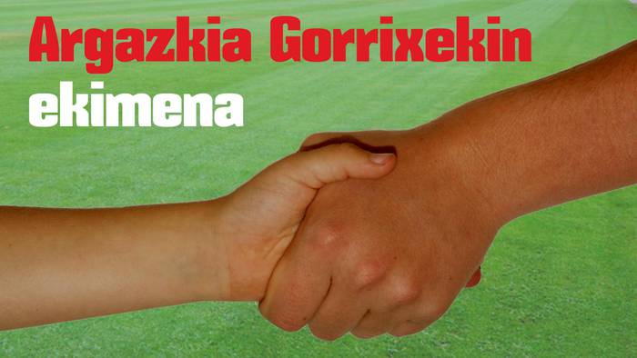 Anaitasuna futbol klubak Argazkia Gorrixekin egitasmoa jarri du martxan