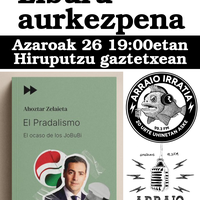 Aurkezpena: 'El Pradalismo. El ocaso de los JoBuBi', Ahoztar Zelaietaren eskutik.