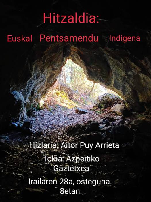 Hitzaldia: "Euskal pentsamendu indigena"