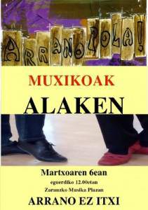 Muxikoak izango dira igandean, Zarauzko Musika Plazan