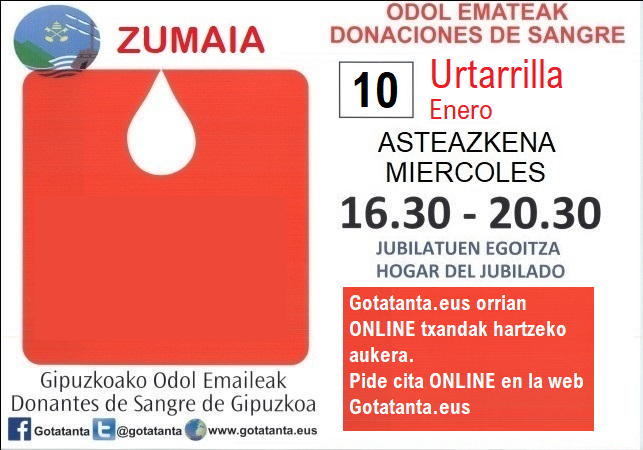 2024 urteko lehen odol emateko txandak irekita daude