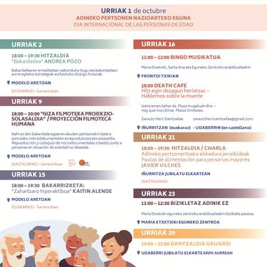 Bakarrizketa saioa: 'Zahartzaro hiperaktiboa'