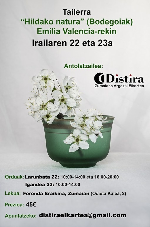 'Hildako natura' argazkigintza tailerra antolatu du Distirak