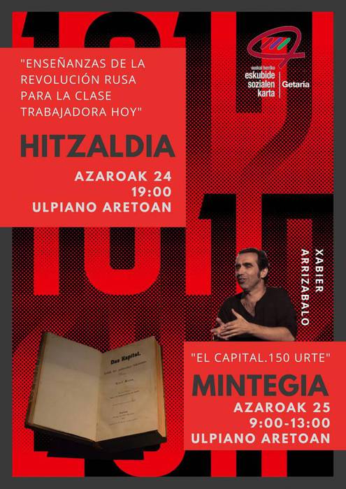 Larunbatean amaituko da Getariako Karta Sozialak antolatutako hitzaldi zikloa