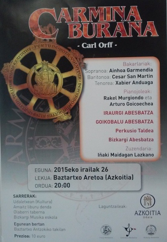 'Carmina Burana' opera aurkeztu dute gaur goizean