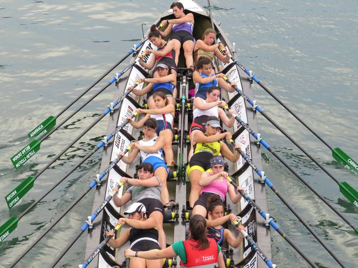 Euskotren ligara sartzeko estropadak izango ditu Hernanik asteburuan