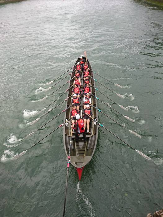 Zumaiaren lan bikaina, Donostian, Añarbeko banderan