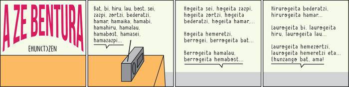 'Ehun(t)zen', Enoken gaurko zintan