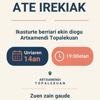 Ate irekien saioa: Artxamendi topalekua