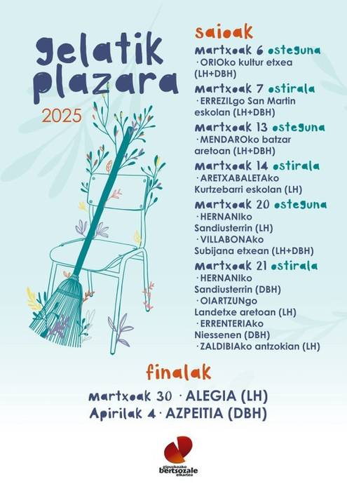 Bertso saioa: 'Gelatik plazara'