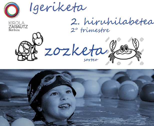 Ostiraletik aurrera eman daiteke izena haurrentzako igeriketa ikastaroetan