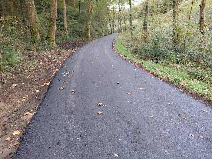 Lasaoerreka bidean asfaltatze lanak egin ditu Zestoako Udalak