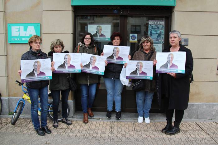 Zuriketa feministaren aurka altxatuko dira adinekoen egoitzetako langileak