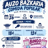 Itxasmendiko jaietako auzo bazkaria