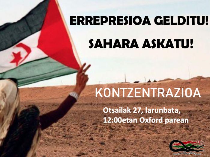 'Errepresioa gelditu, Sahara askatu!'