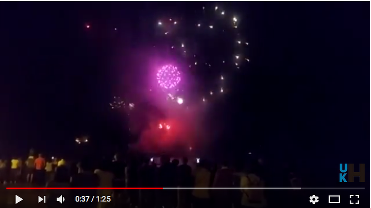 Bideoa: Amabirjinetako bigarren eguneko su artifizialak