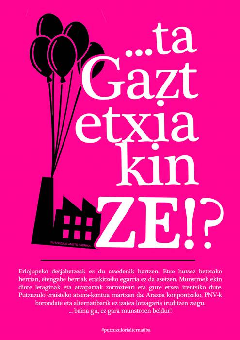 Putzuzuloko kideak, gaztetxearen etorkizunarekin kezkatuta