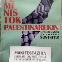 Manifestazioa: Feministok Palestinarekin