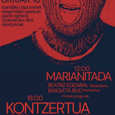 Etxeluze gaztetxeari elkartasuna adierazteko jaialdia
