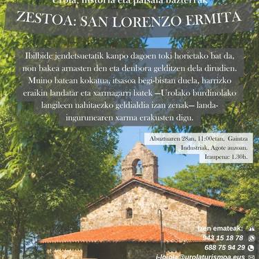Bisita gidatua: Zestoa, San Lorente ermita