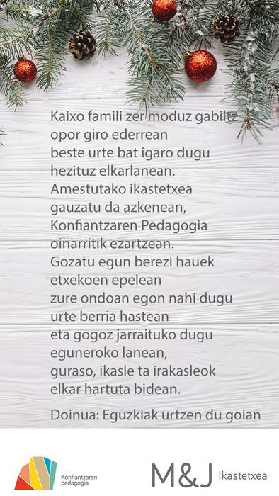 URTE BERRI ON!