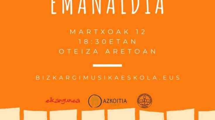 Emanaldia: Bizkargi musika eskolako ikasleen piano entzunaldia