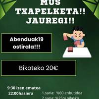 Mus txapelketa, Aiako Jauregi tabernan