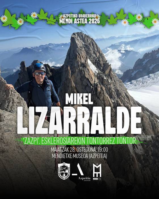 Mendi Astea: Mikel Lizarralde, 'Zazpi. Esklerosiarekin tontorrez tontor'
