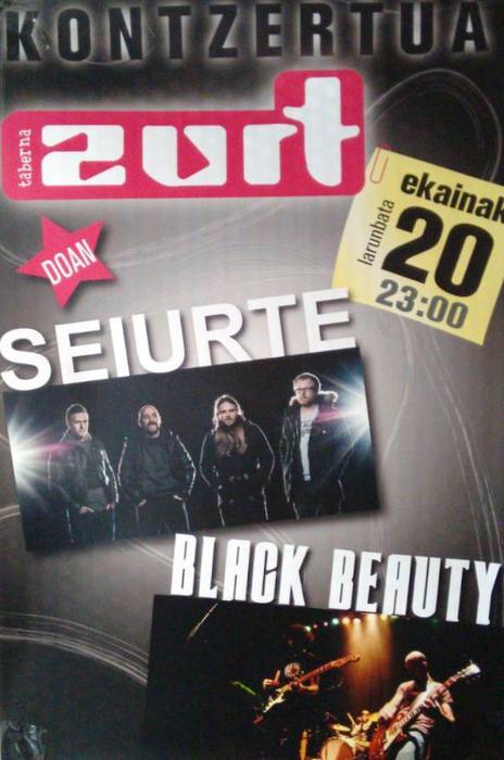 Seiurte eta Black Beauty taldeen kontzertua