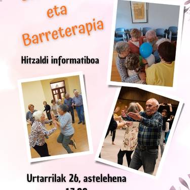 Hitzaldi informatiboa: biodantza eta barreterapia