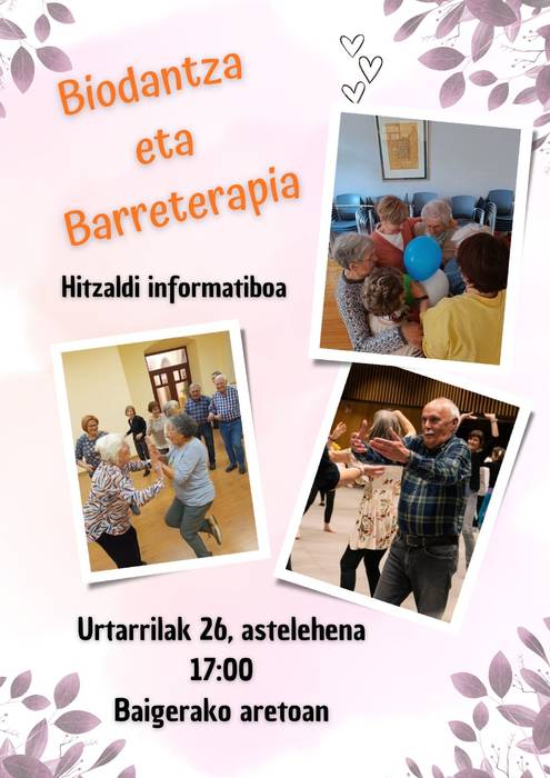 Hitzaldi informatiboa: biodantza eta barreterapia