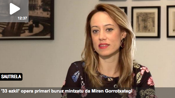 HARA! Miren Gorrotxategik '33 ezkil' liburuari buruz hitz egin du 'Sautrela' saioan
