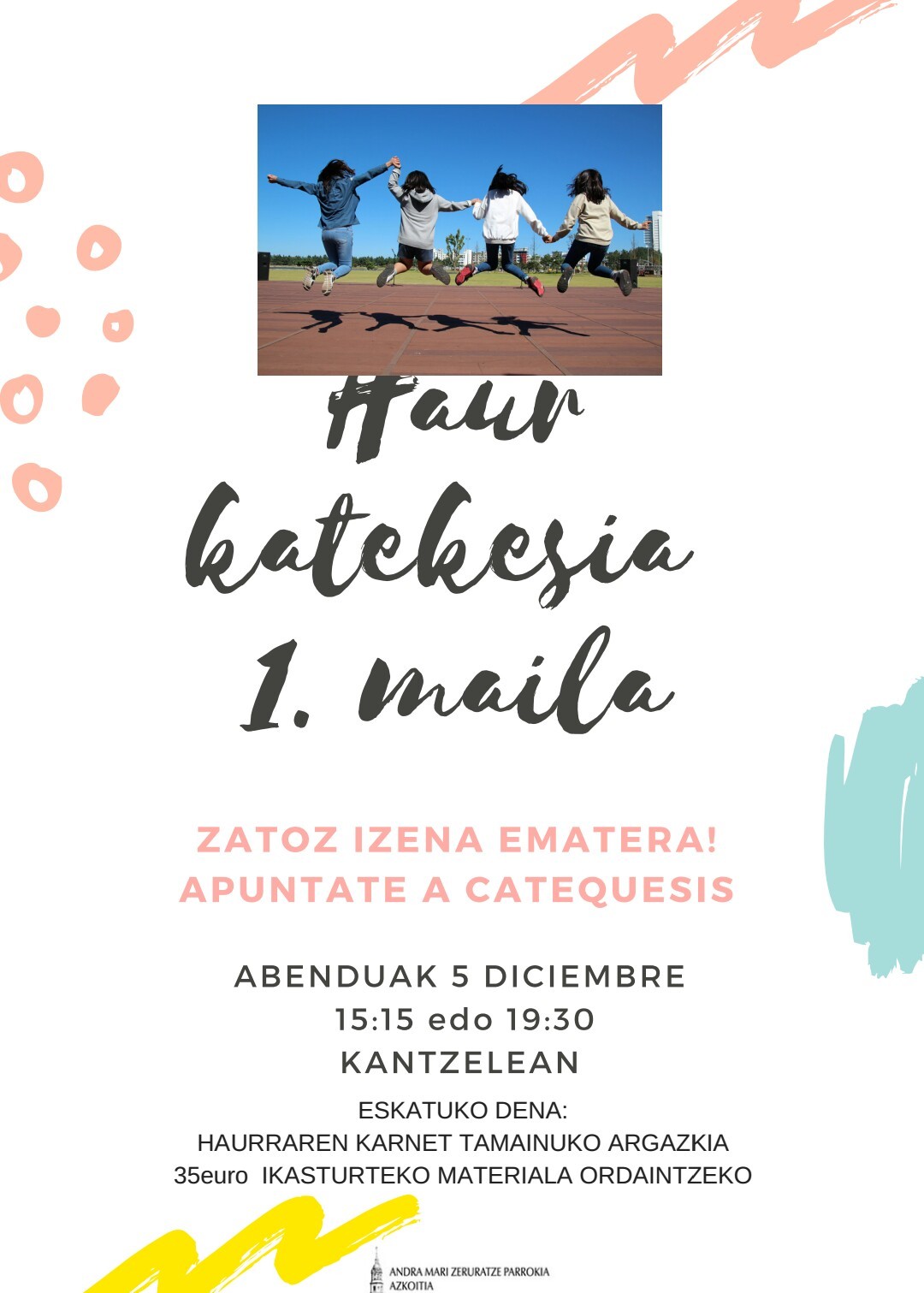 Haur Katekesian izen ematea
