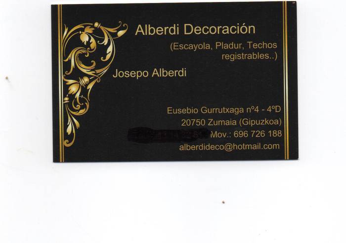 Alberdi escaiolista logotipoa