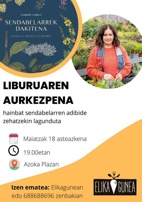 'Sendabelarrek dakitena' liburuaren aurkezpena