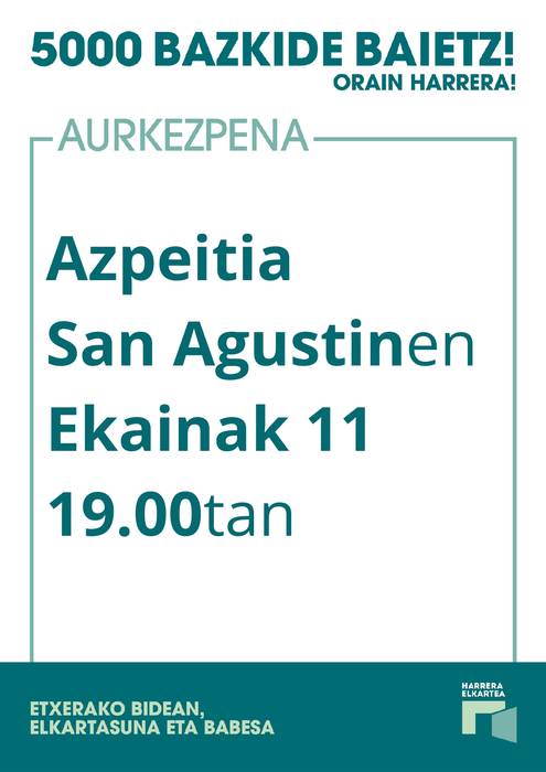 Harrera Elkartearen hitzaldia