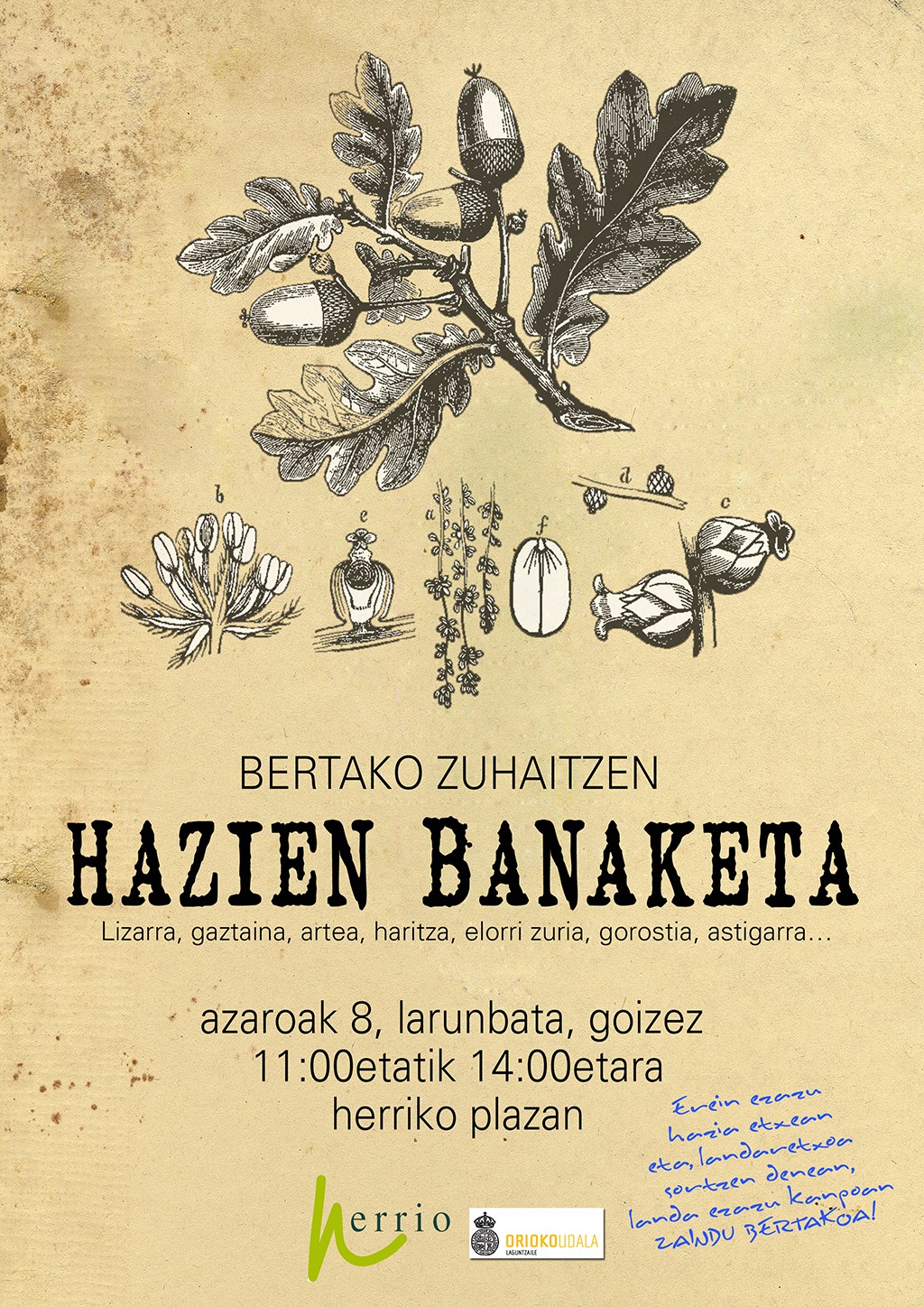 Kartelak: Herrio natur taldeak Euskal Herriko hazi