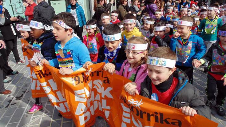 Korrika Txikia egin dute gaur goizean