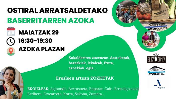 Baserritarren Azoka: sukaldaritza zuzenean