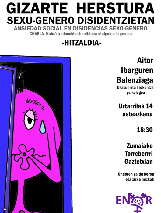 Hitzaldia: 'Gizarte herstura sexu-genero disidentziatan'