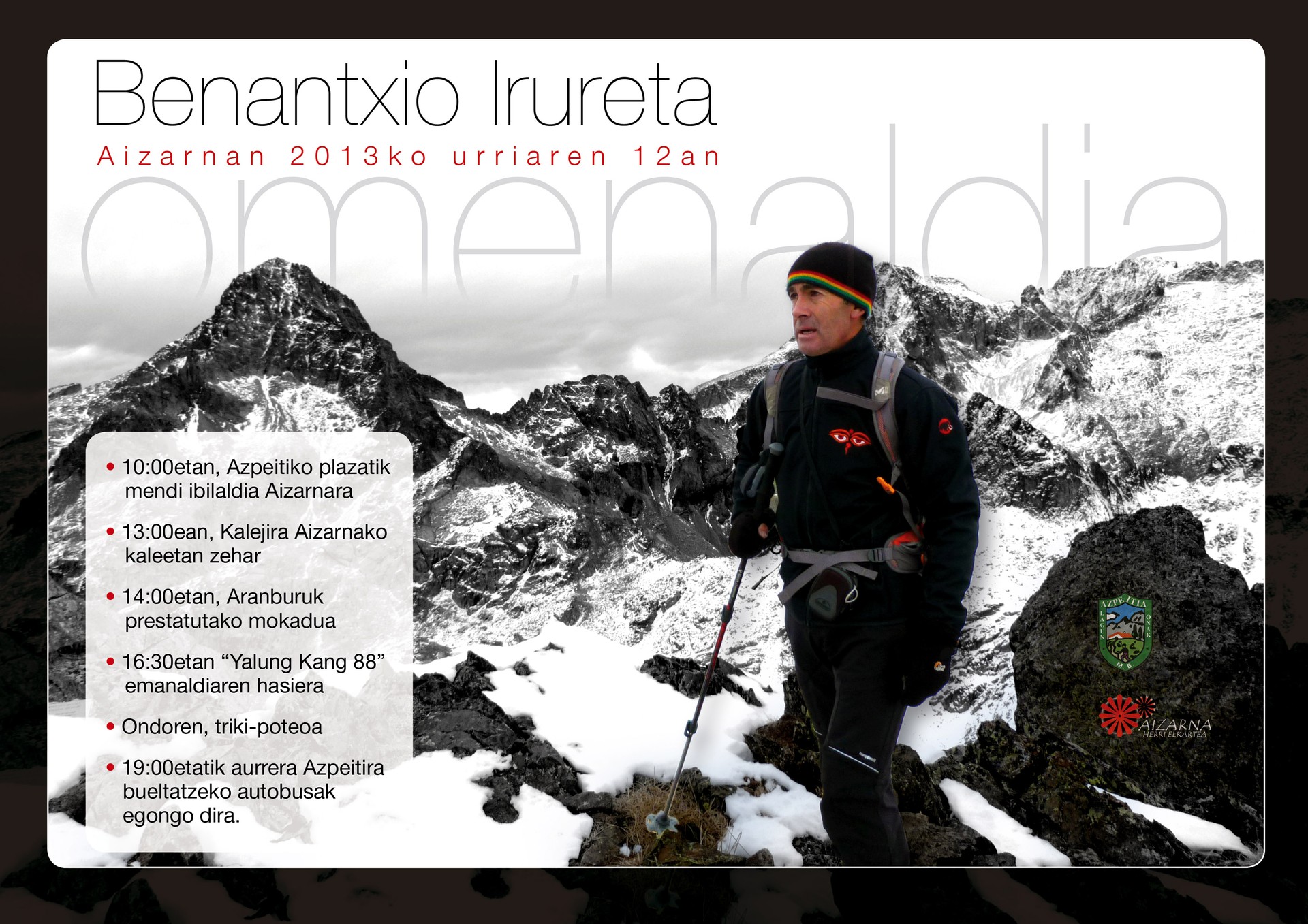 Benantxio Irureta omenduko dute Aizarnan