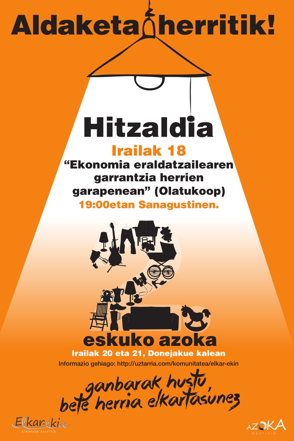 'Ekonomia eraldatzailearen garrantzia herrien garapenean' hitzaldia, Olatukoop-eko kideen eskutik