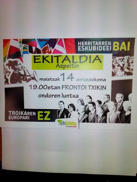 Bihar 19etan, EHBilduren ekitaldia izango ...