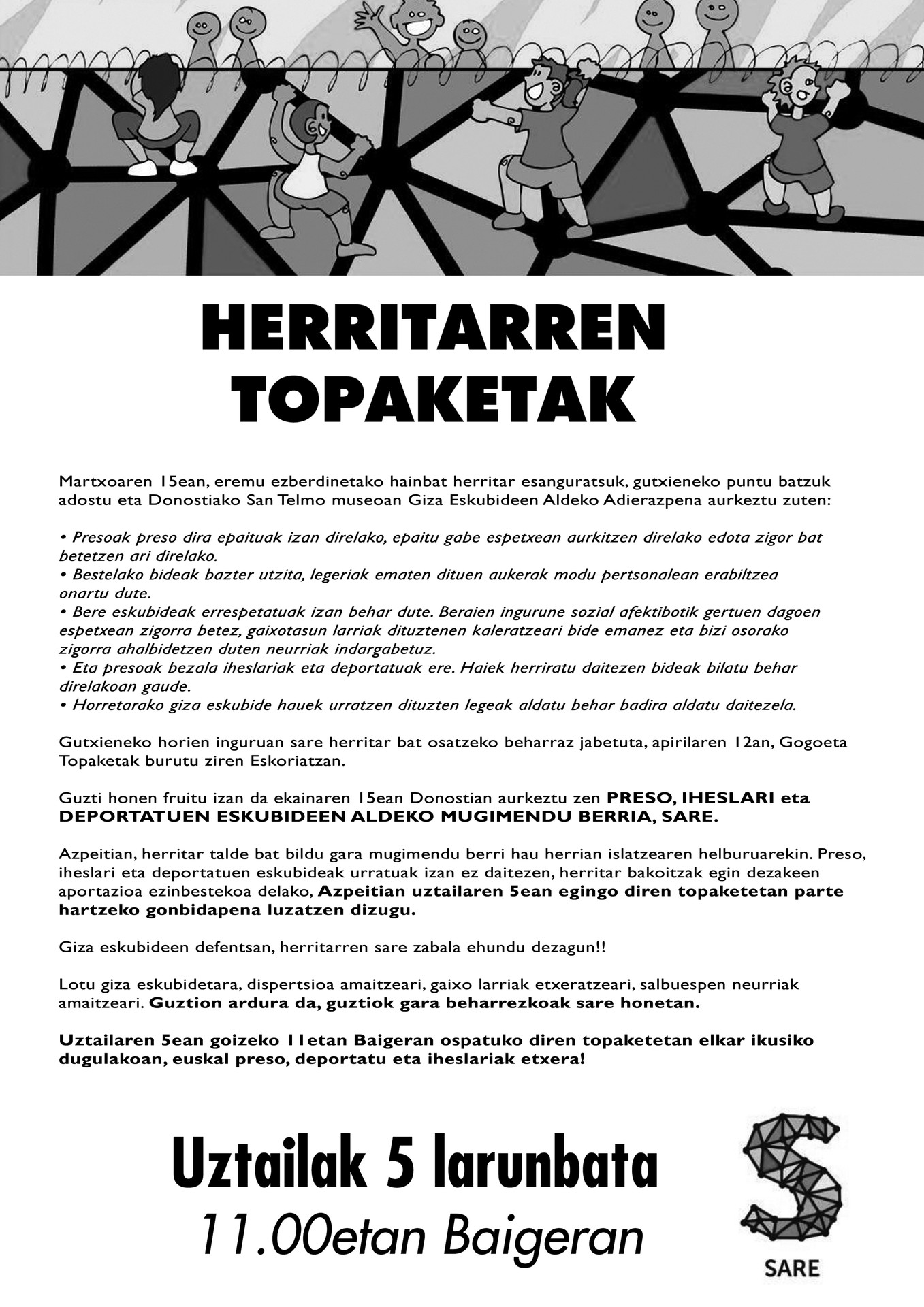Guztion ardura da, guztiok gara ...