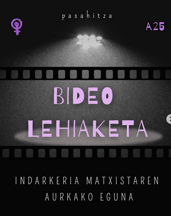 A25ari lotutako bideo proiekzioa eta sari banaketa