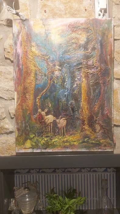 Esther Gonzalezen margolanak daude ikusgai Lukas ardotegian