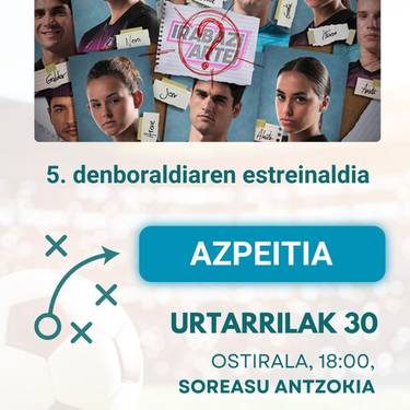 'Irabazi arte' telesaioaren lehen atalaren estreinaldia