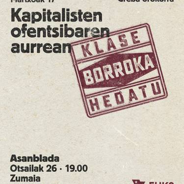 Martxoaren 17ko greba orokorra prestatzeko asanblada