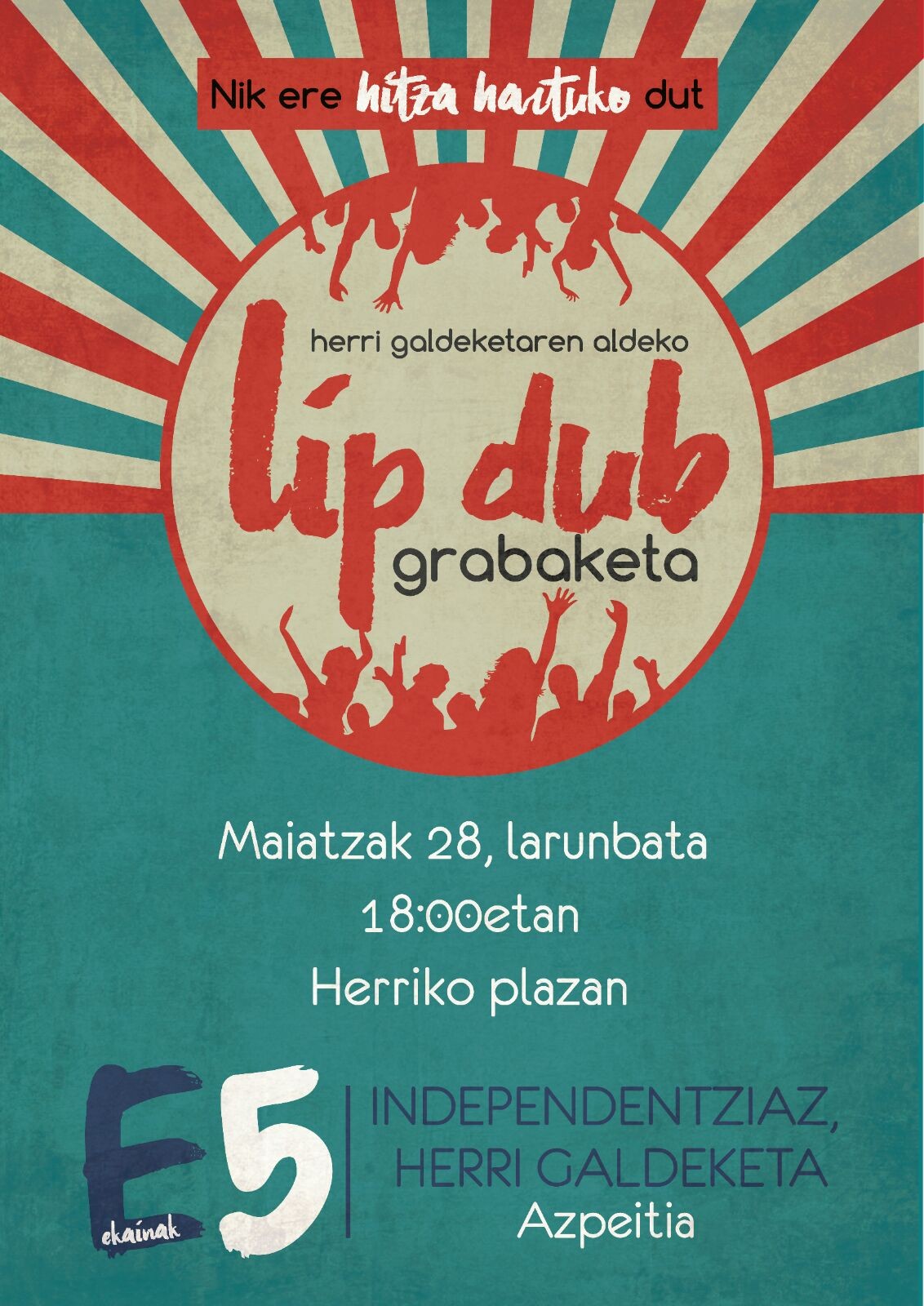 Herri galdeketa babesteko lipduba izango da maiatzaren 28an