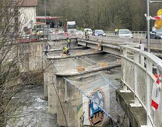 Ezkuztako zubiko lanak tarteko, errepidea erabat itxiko dute larunbatean eta igandean